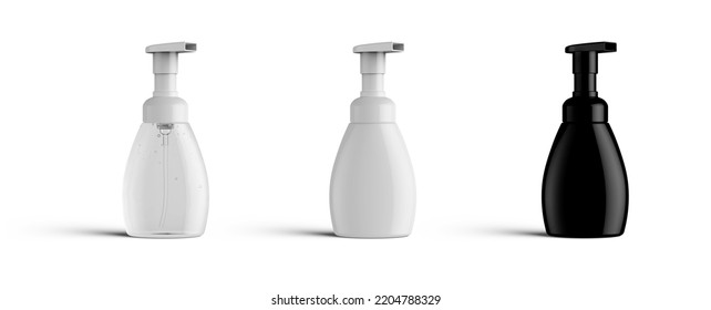 Foaming Soap Dispenser Cosmetic Bottle 3D-Rendering