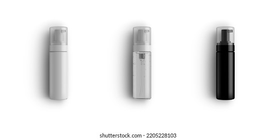 Foaming Soap Dispenser Cosmetic Bottle 3D-Rendering