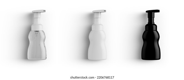 Foaming Soap Dispenser Cosmetic Bottle 3D-Rendering