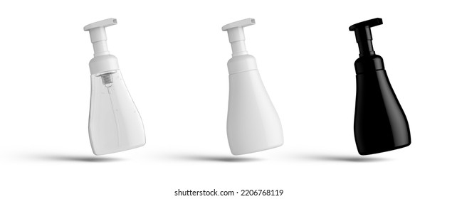 Foaming Soap Dispenser Cosmetic Bottle 3D-Rendering