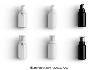 Foaming Soap Dispenser Cosmetic Bottle 3D-Rendering