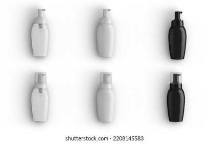 Foaming Soap Dispenser Cosmetic Bottle 3D-Rendering