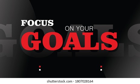 Focus On Your Goals Background Wallpaper Stock Illustration 1807028164 ...
