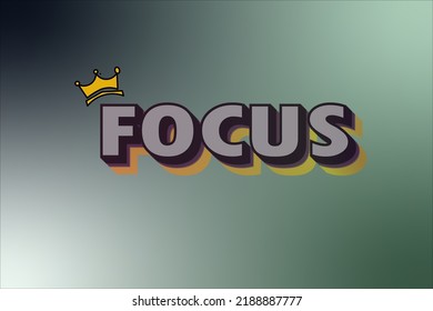 Focus On Your Own Goal Background For Seconds