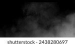 Fog or smoke isolated transparent special effect. White vector cloudiness, mist or smog background. Vector illustration. Black and White Smoke Background.