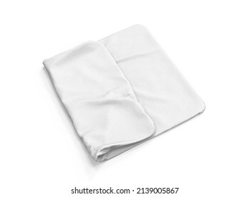 Folded Towel Mockup. Folder Towel Isolated. 3d Rendering