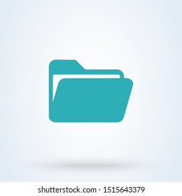 Folder File Simple Modern Icon Design Stock Illustration 1515643379 ...