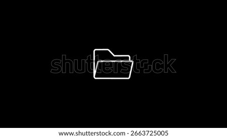 folder icon. Doc file sign. Isolated folder icon. Computer doc file sign.