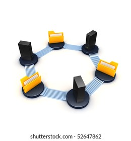 folders connected to a servers
