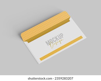 A folding envelop mockup design 