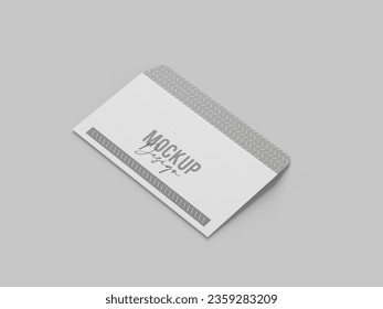 A folding envelop mockup design 