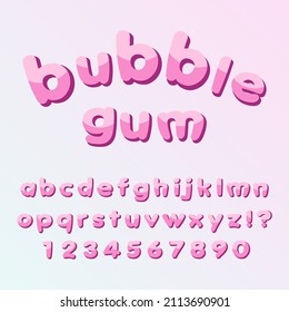 286 Balloon Pink Bubble Gum Font Images, Stock Photos & Vectors ...