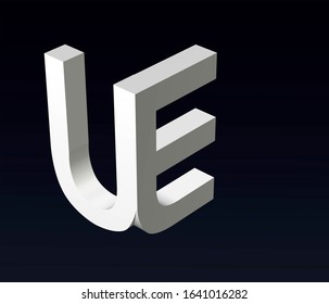 U And E Letter Logo Images Stock Photos Vectors Shutterstock