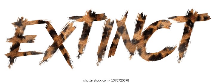 font written extinction with oz skin
  - 3D Illustration - Shutterstock ID 1378720598