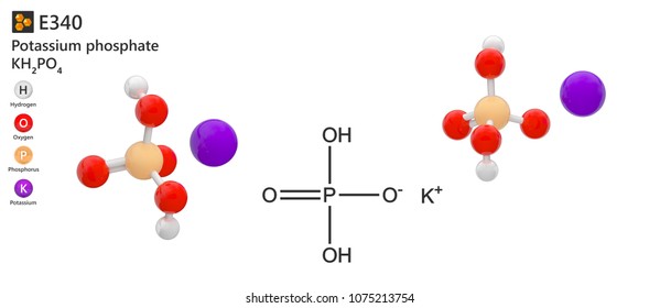 Potassium alcohol phosphate. Atomic structure of potassium.