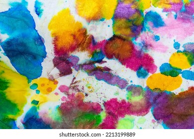 Food Coloring Stains On Tissue Paper