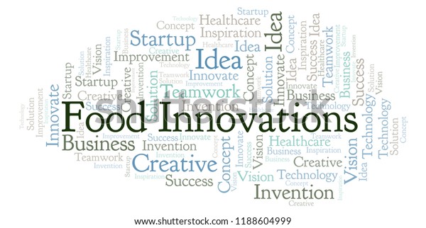 Food Innovations Word Cloud Made Text Stock Illustration 1188604999