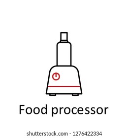 food processor icon. Element of restaurant professional equipment. Thin line icon for website design and development, app development. Premium icon