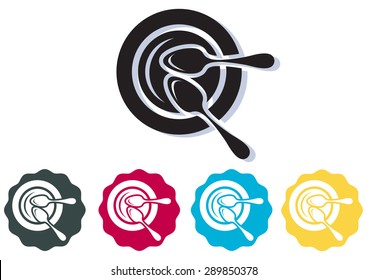 Food Share Icon - Illustration Stock Image As JPG File