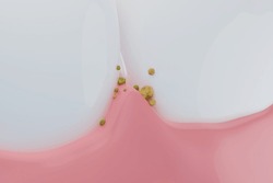 Food Stuck Between Teeth And Gums. Cleaning Gums And Oral Hygiene Concept. 3D Rendering.