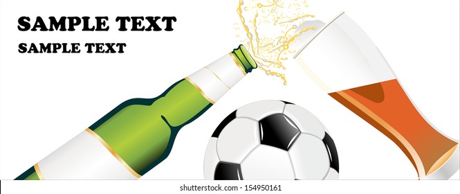 Football and beer background.Sports Bar Menu card - Powered by Shutterstock