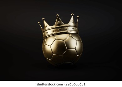 Fútbol con corona sobre