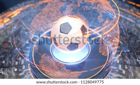 Similar – Image, Stock Photo High in the air Soccer