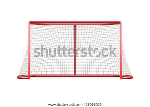 Football Goal Net Isolated On White Stock Illustration 419098033