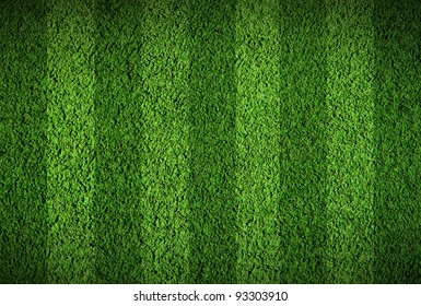 Football Lined Green Grass