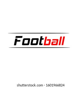 Football Logo Template Vector Simpel Stock Illustration 1601966824 ...