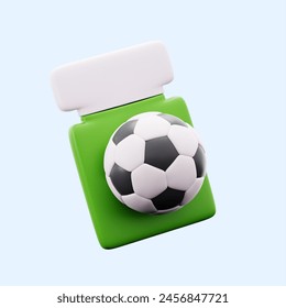 football match stadium ticket 3d icon illustration render design - Powered by Shutterstock