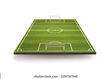 Football, Soccer Pitch. 3D Rendering