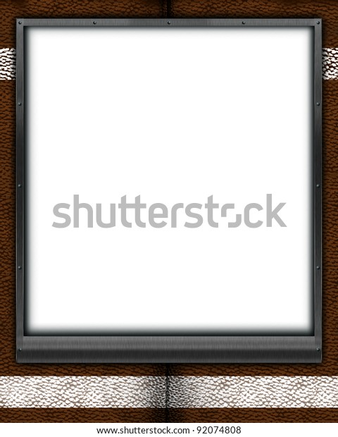 Football Themed Mat Frame 8x10 Can Stock Illustration 92074808