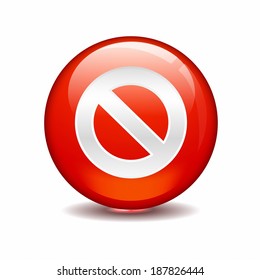 Forbidden sign in red circle - Shutterstock ID 187826444