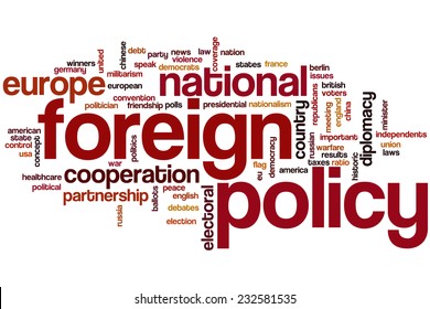 Foreign Policy Word Cloud Concept