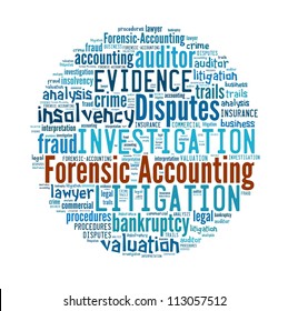 Forensic Accounting In Word Collage