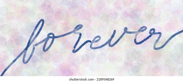 Forever Background Bokeh Effect Cute Purple Pink Blue