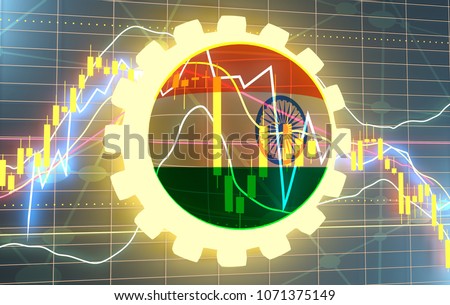 Forex Candlestick Pattern Trading Chart Concept Stock Illustration - 