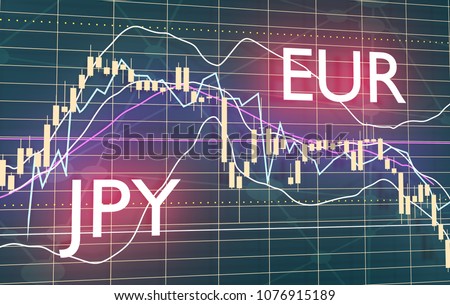 Forex Candlestick Pattern Trading Chart Concept Stock Illustration - 