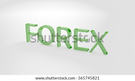 Forex Green Glass Inscription On White Stock Illustration 365745821 - 