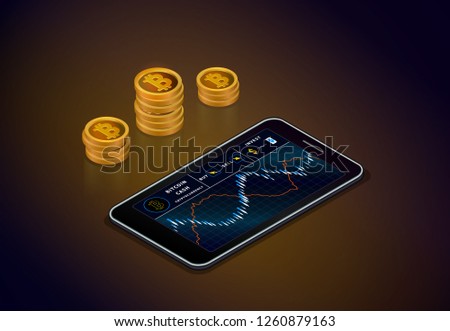 Forex Trading Business Graph Tending On Stock Illustration Roya!   lty - 