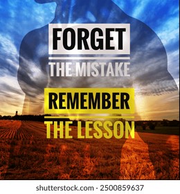 Forget the Mistake, Remember the Lesson - Powered by Shutterstock