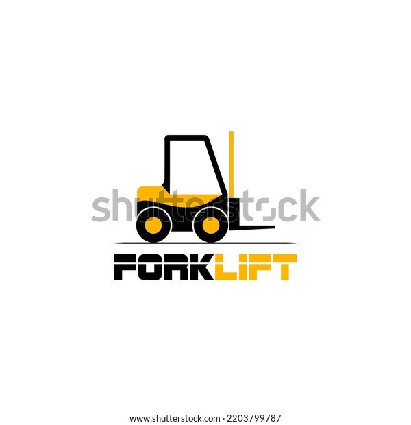 Forklift Logo Fork Lift Truck Icon Stock Illustration 2203799787 ...