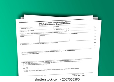 Form 211-A Papers. State Or Local Law Enforcement. Form 211-A Documentation Published IRS USA 07.17.2012. American Tax Document On Colored