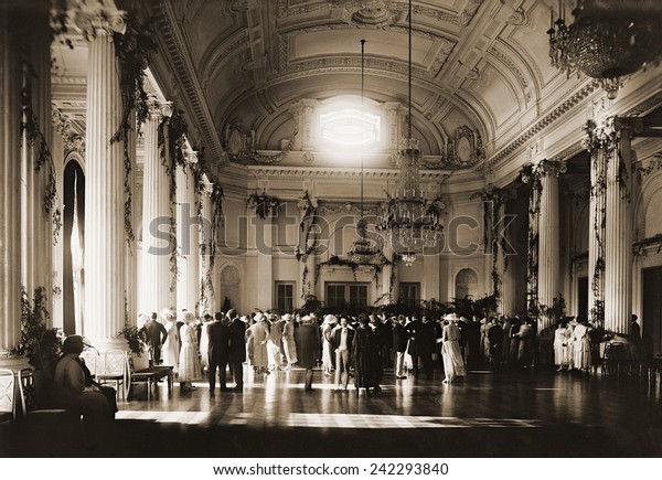 Formal Dress Wedding Reception Secretary State Stock Illustration