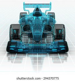 Formula Car Technology Wireframe Sketch Front View Motorsport Product Background Design Of My Own