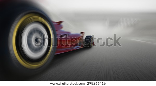 formula one car\
speeding