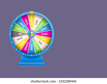 Fortune Wheel Poster Place Text Full Stock Vector (Royalty Free) 1013435461