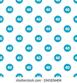 Forty figure pattern seamless in flat style for any design