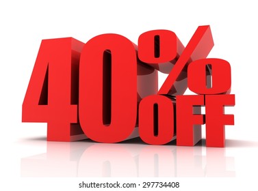 Forty Percent Off Sale